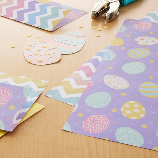 Easter Eggs Double-Sided Cardstock Paper by Recollections™, 12" x 12"